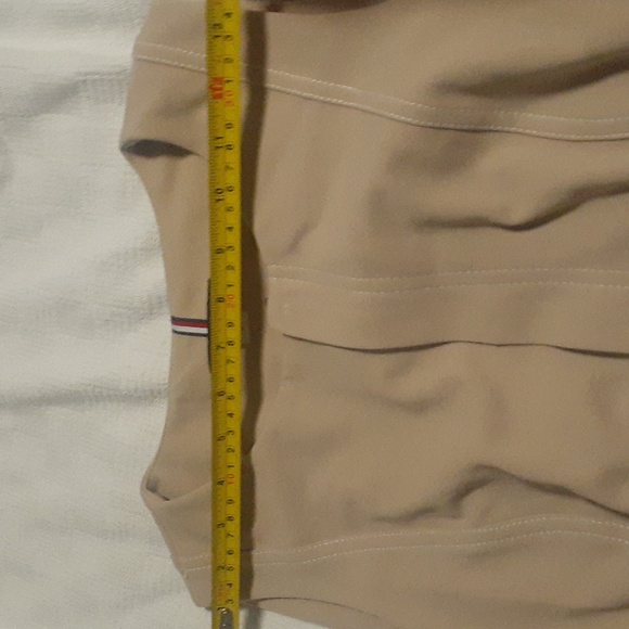 Tommy Hilfiger sleeveless scuba crepe front zipper - Picture 8 of 8